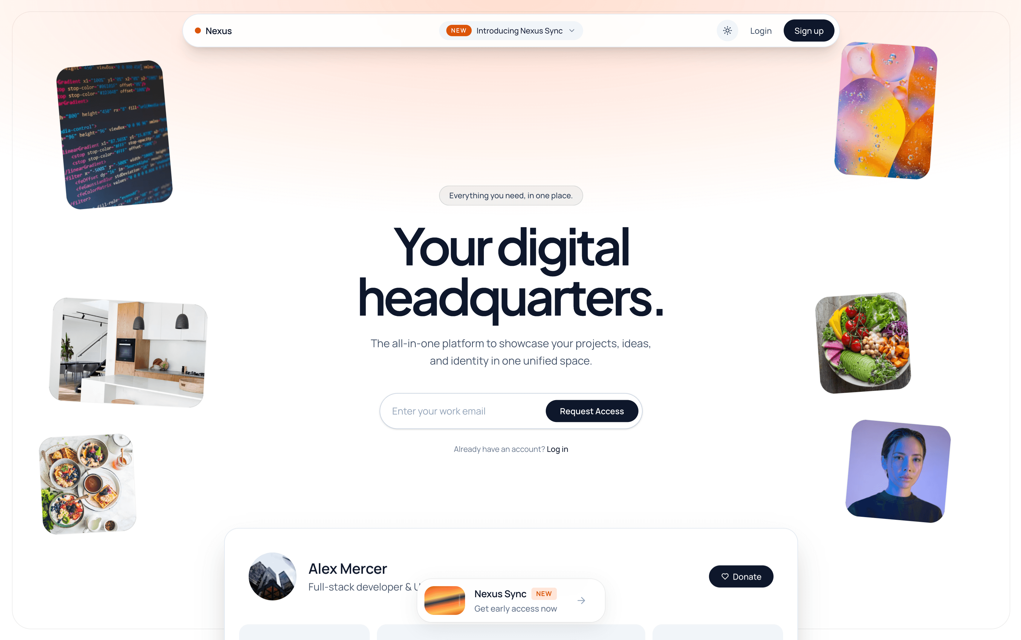 Nexus - Animated SaaS AI Website Preview 1
