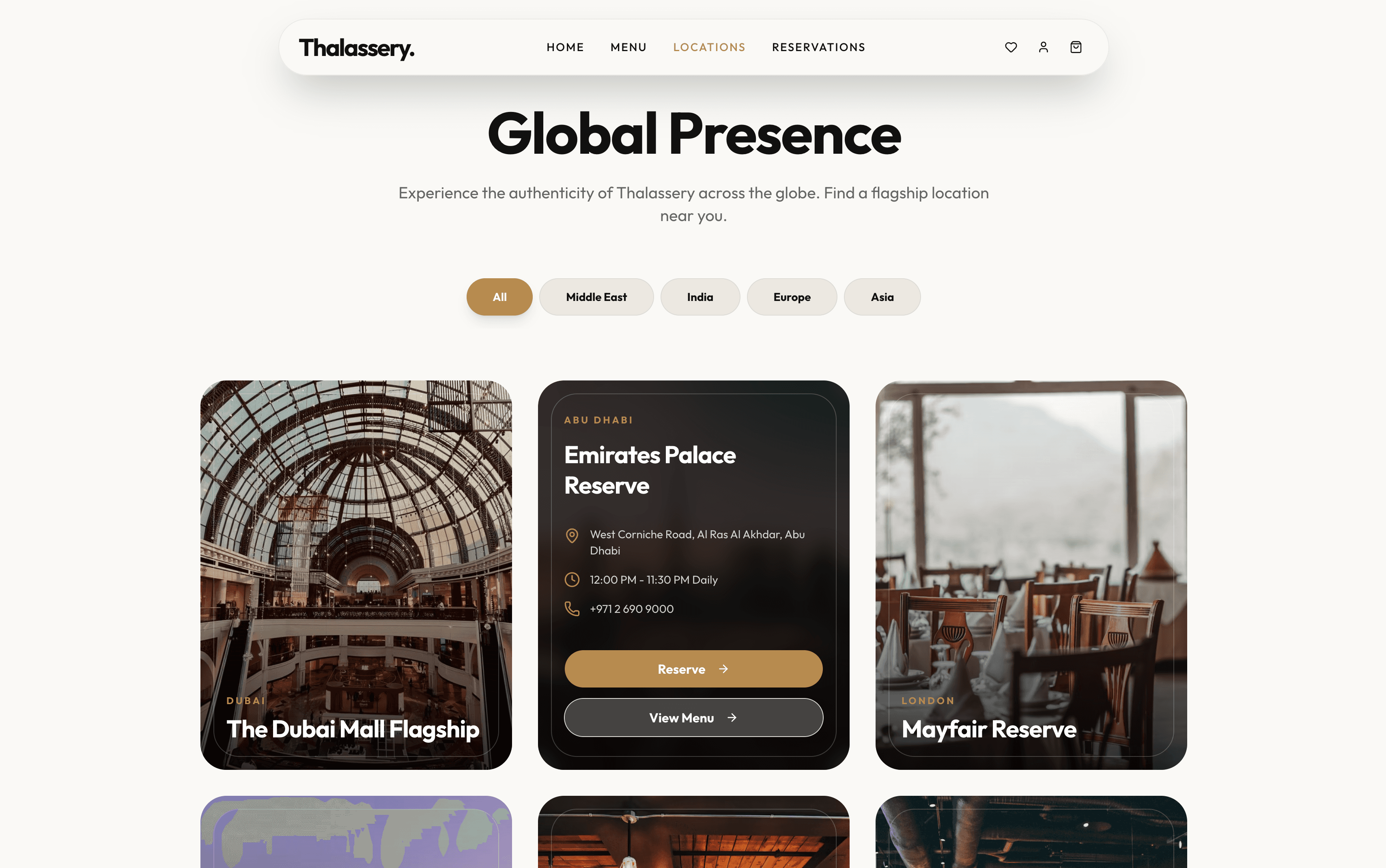 Thalassery Food Ordering Website Preview 3
