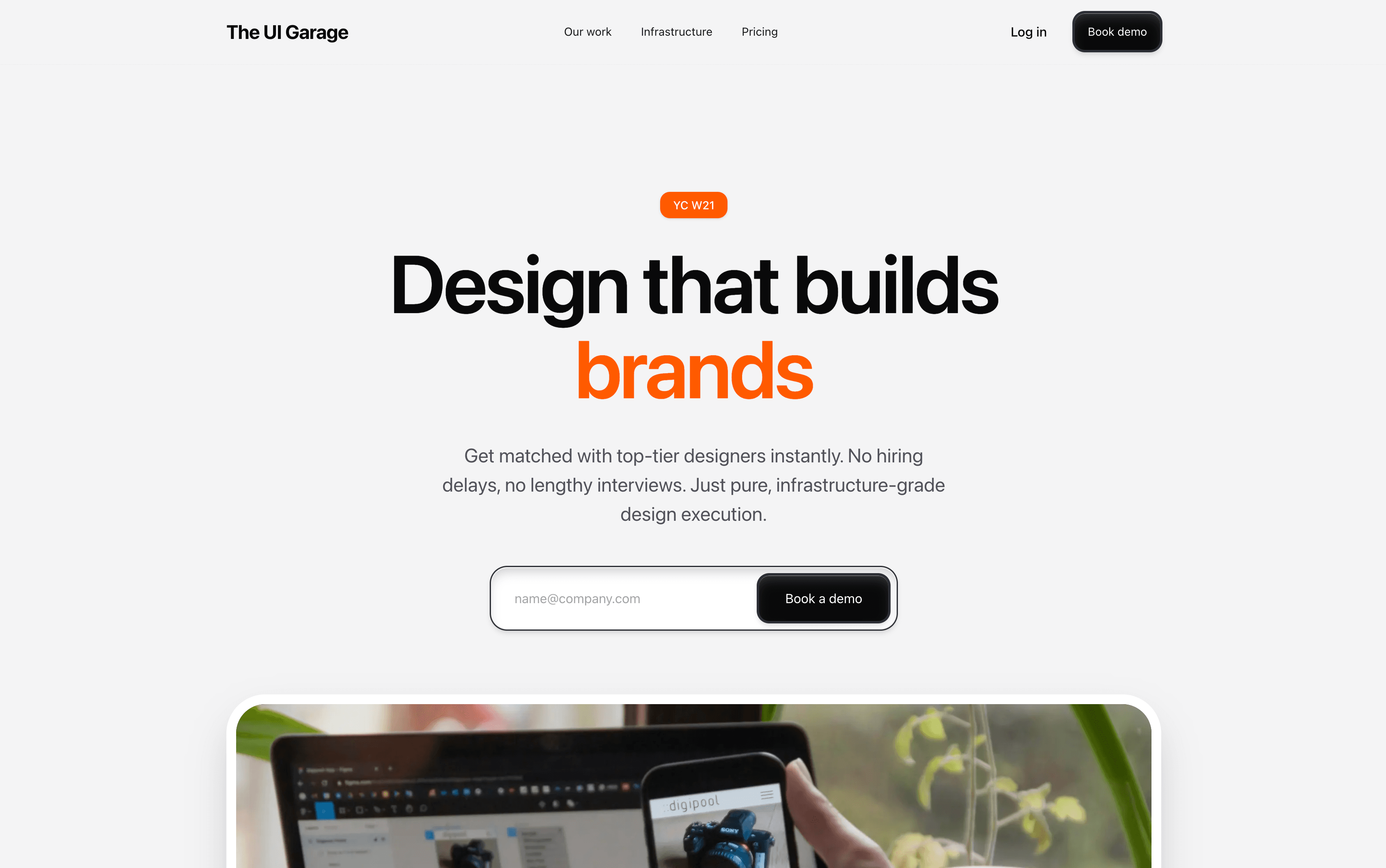 The UI Garage - Premium Agency Landing Page Preview 1